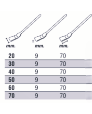 PENNELLO RADIATORE KREK SMALTO ACQUA  MM.50