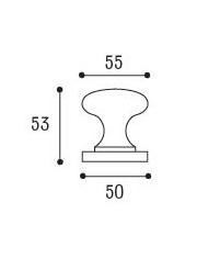 POMOLO CIPOLLA FISSO CROMO SATINATO .D.55