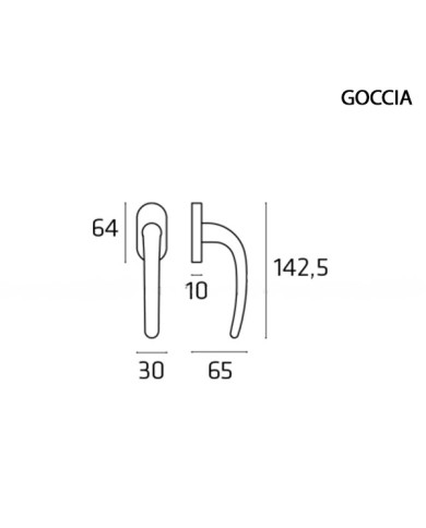 DK GOCCIA CROMO SATINATO