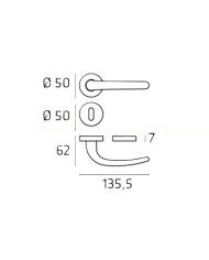 MANIGLIA GOCCIA C/ROSETTA PATENT OBG