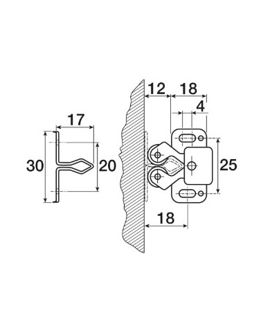 CRICCHETTO A 2 RULLI BRONZO