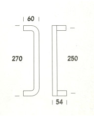 MANIGLIONE SPOSTATO QUARK25 CROMO SATINATO