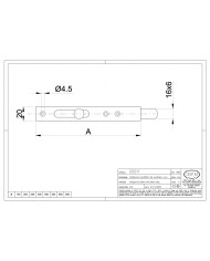 CATENACCIO FERRO VERNICIATO MARRONE CM.50