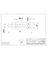 CATENACCIO PORTALUCCHETTO ZINCATO CM.18