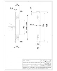 CATENACCIO A LEVA DOPPIA AZIONE FRONTALE 24X194