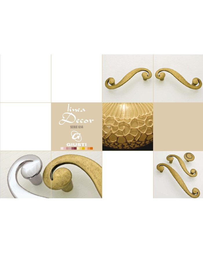 MANIGLIA IN ZAMA ANTICA FIRENZE INT. 96 DX