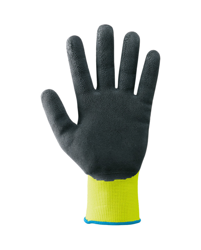 GUANTI 100% NYLON E LATTICE GIALLO FLUO/NERO TG.9