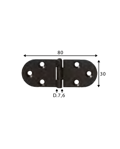 CERNIERE BISCOTTO OTTONE BRONZATO S/FERMO