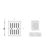 GRIGLIA  CON DOSATORE POMELLO 130X168