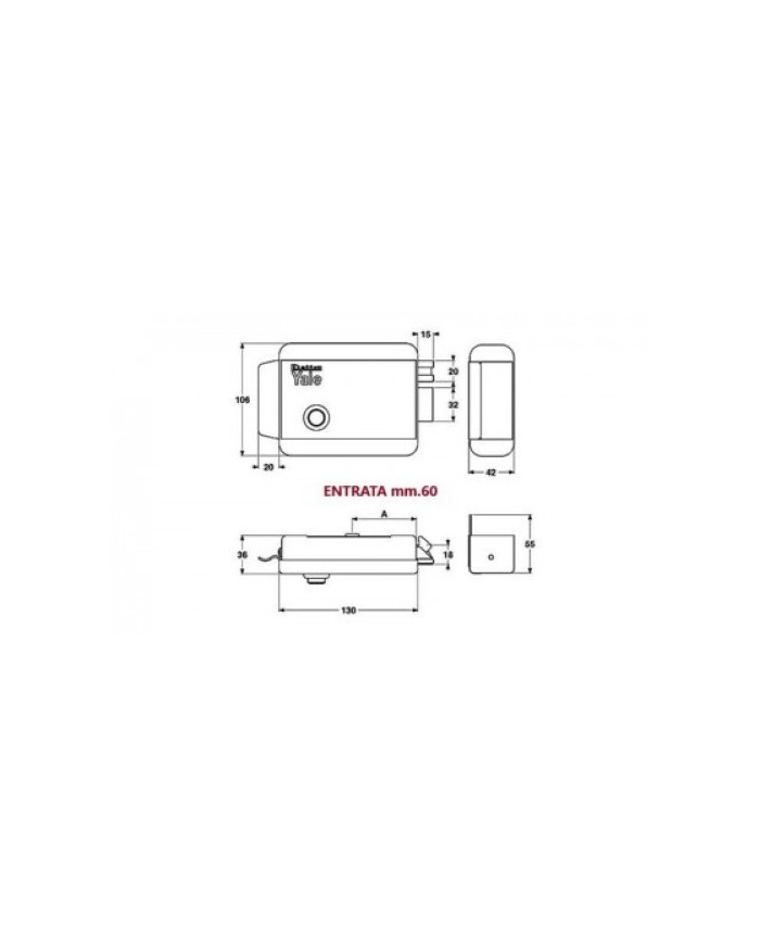 SERRATURA ELETTRICA CIL.STAC.E60 DX C/PUL