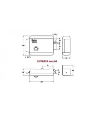 SERRATURA ELETTRICA CIL.STAC.E60 DX C/PUL