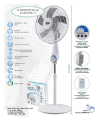 VENTILATORE PIANTANA CM 40 BIANCO