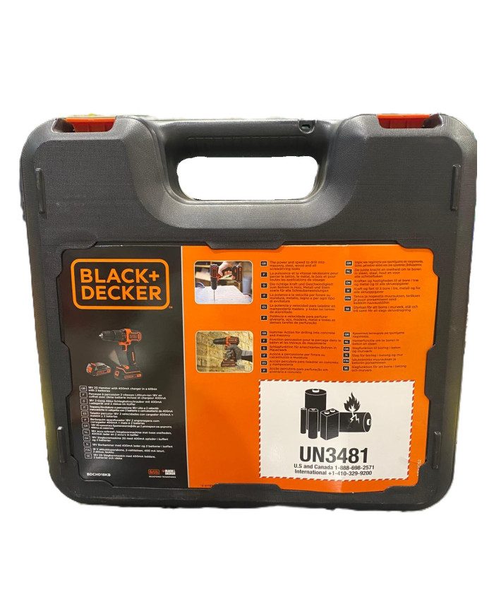 TRAPANO MOD. BDCHD18KB 18VP/2B-LI