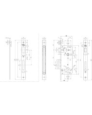 SERRATURA  INFILARE YALE MM.60