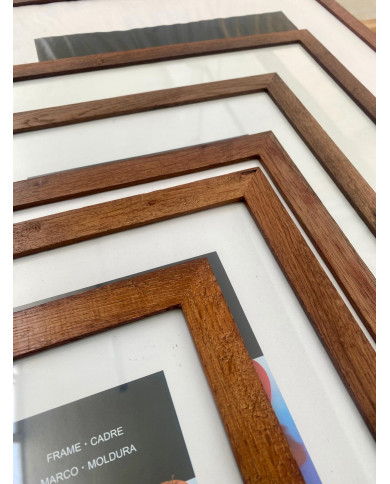 CORNICE LEGNO NOCE 13X18