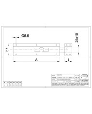CATENACCIO ORIZZONTALE PESANTE BRONZO CM.15