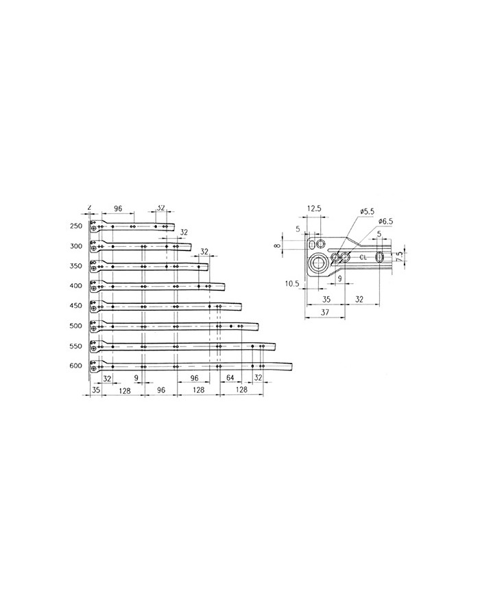 GUIDA CASSETTO BIANCHE CM.25