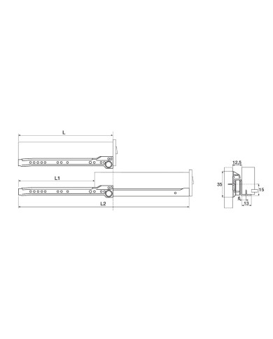 GUIDA CASSETTO MARRONE CM.30