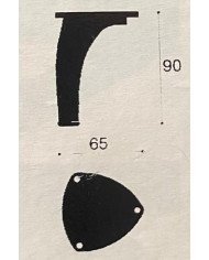 PIEDINO ARGENTO H.90 CONFALONIERI