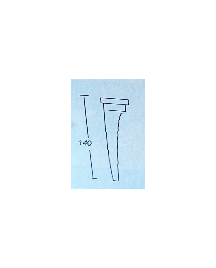 PIEDINO ALLUMINIO LUCIDO H.90 CONFALONIERI