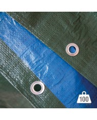 TELONE OCCHIELLATO IN POLIETILENE 5X8 VERDE
