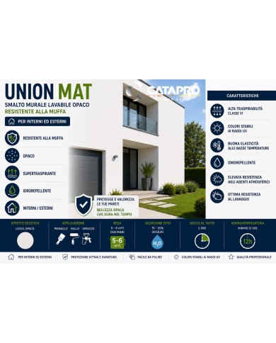 UNION MAT SMALTO OPACO LAVABILE ML75