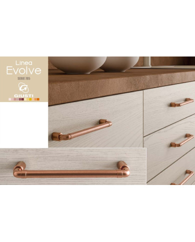 MANIGLIA SERIE 785 IN ZAMA INT. 128 VINTAGE RAME