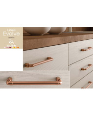 MANIGLIA SERIE 785 IN ZAMA INT. 128 VINTAGE RAME