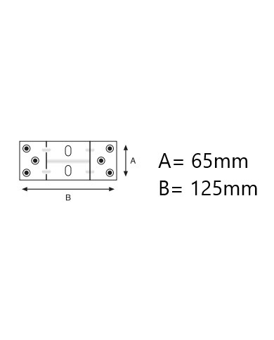 PIASTRINE TAVOLI 45° H.66 ZINCATA