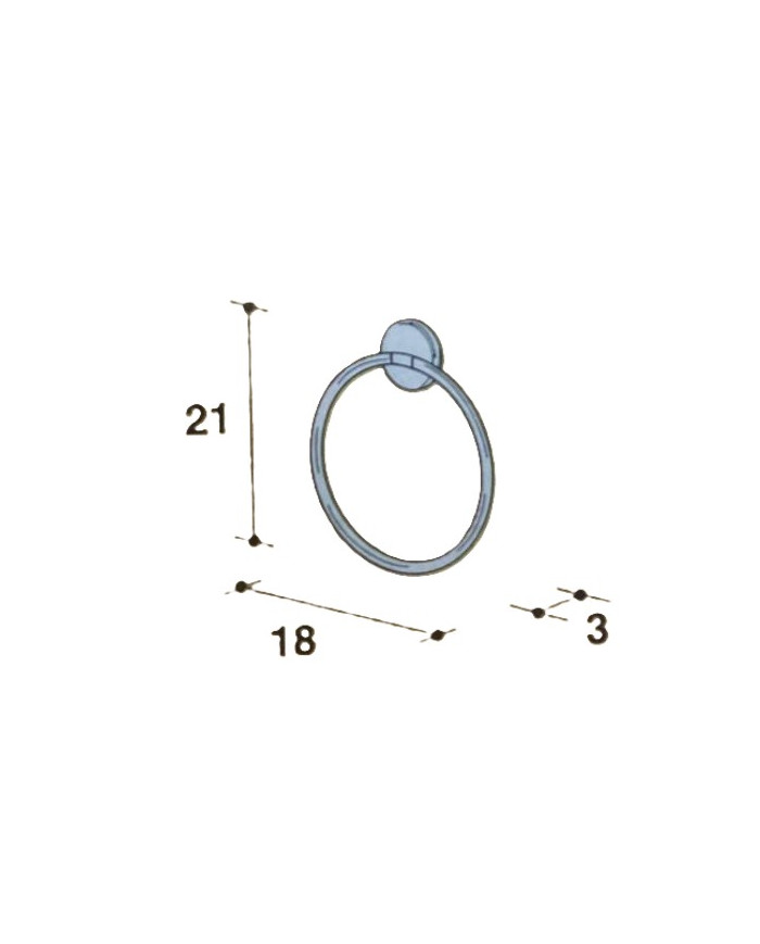 APPENDI ASCIUGAMANI AD ANELLO INOX