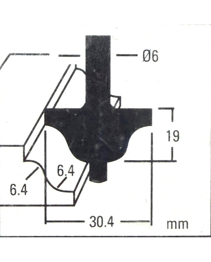 FRESA X LEGNO PROF.CONTORNO ** X80176