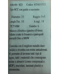 FRESA PER LEGNO TCT D.33 R.5+5