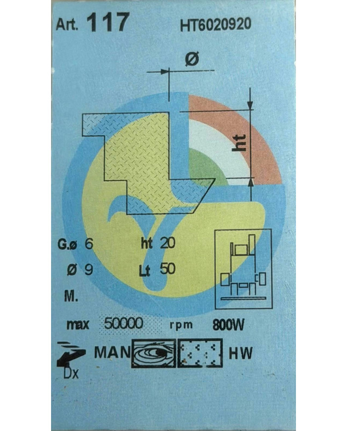 FRESA LEGNO TCT G.6 TP.2 D.9