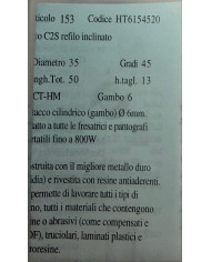 FRESA PER LEGNO TCT D.35 45