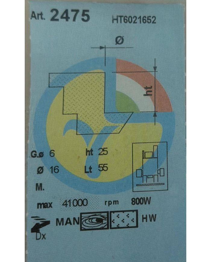 FRESA HV G.6 TP.2TT D.16X25