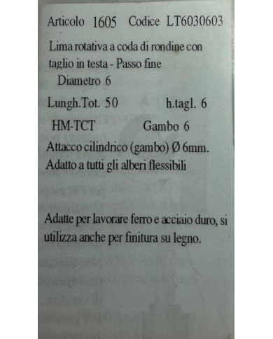 FRESA ROTATIVA CODA RON.VHM D.