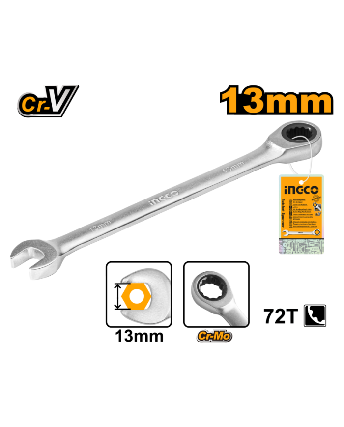 CHIAVE A CRICCHETTO DA 13MM