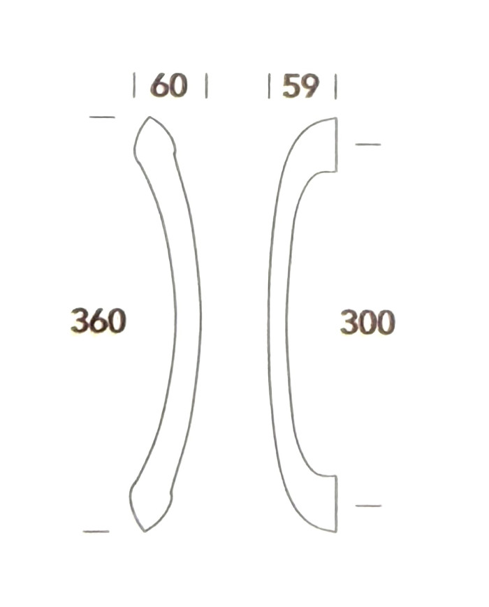 MANIGLIONE EDEN CROMO SATINATO ART.327