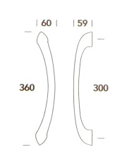 MANIGLIONE EDEN CROMO SATINATO ART.327