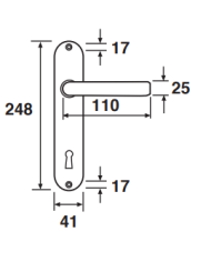 DANIELA PORC.C/FIORI ORO.ZEC.* CON PLACCA YALE