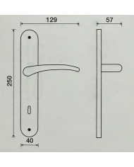 MAN.C/PLACCA 8X70 EURO ZIRCON.