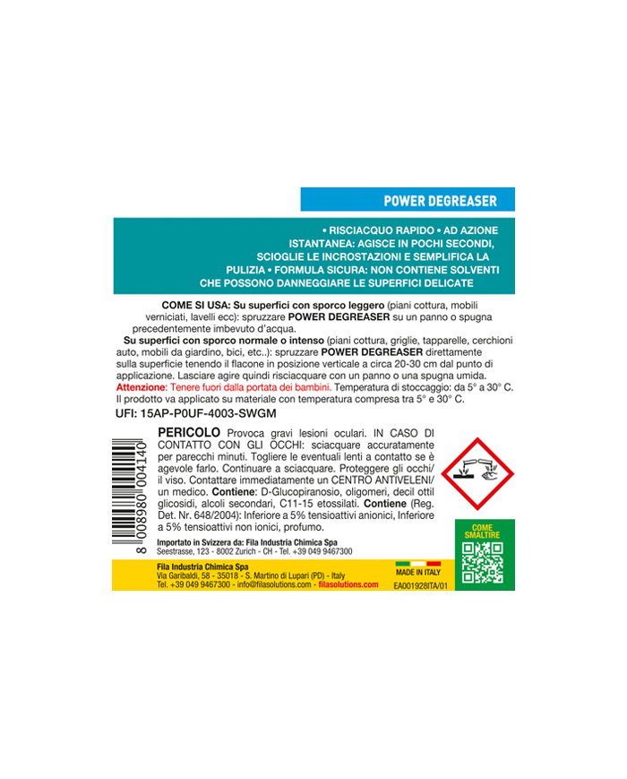POWER DEGREASER 750ML