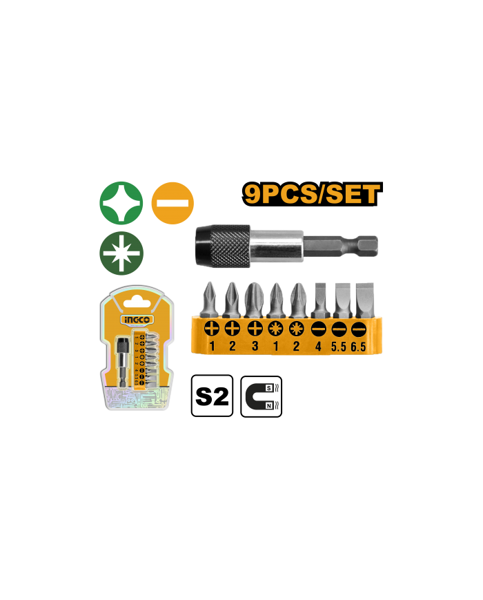 SET 9 PZ INSERTI E PORTAINSERTI