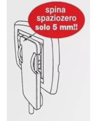 POLYPOOL PP0454 SPINA SPAZIOZERO SCHUKO BIANCA