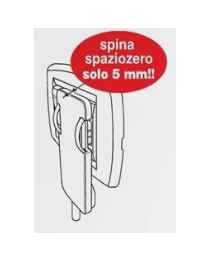 POLYPOOL PP0454 SPINA SPAZIOZERO SCHUKO NERA