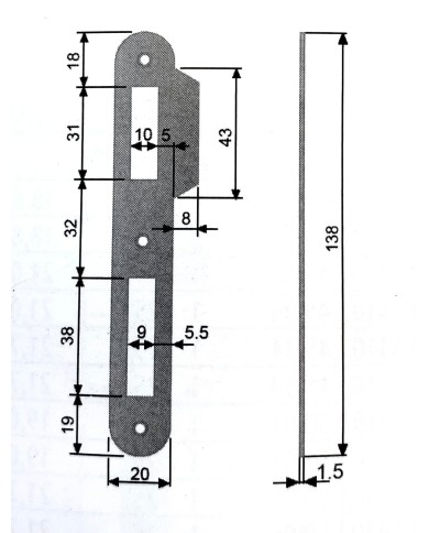 INCONTRO PATENT MM.20 BORDO TONDO OTTONATO