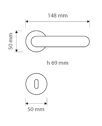 MANIGLIA  AXIS PATENT CROMO SAT