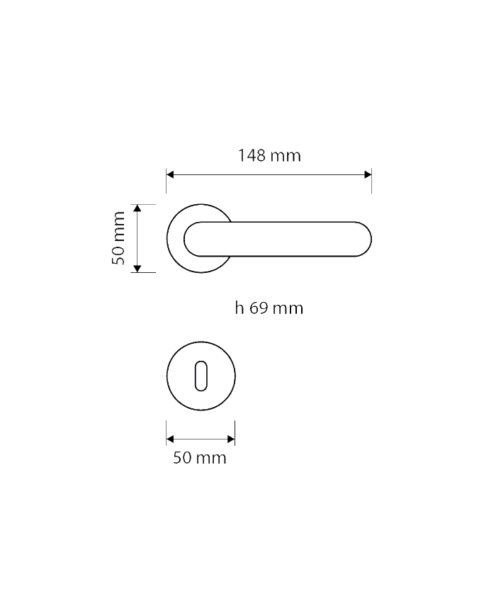 MANIGLIA  AXIS YALE CROMO SAT