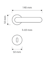 MANIGLIA  AXIS YALE CROMO SAT