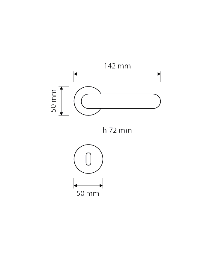 MANIGLIA  TOUCH YALE CROMO SATINATO